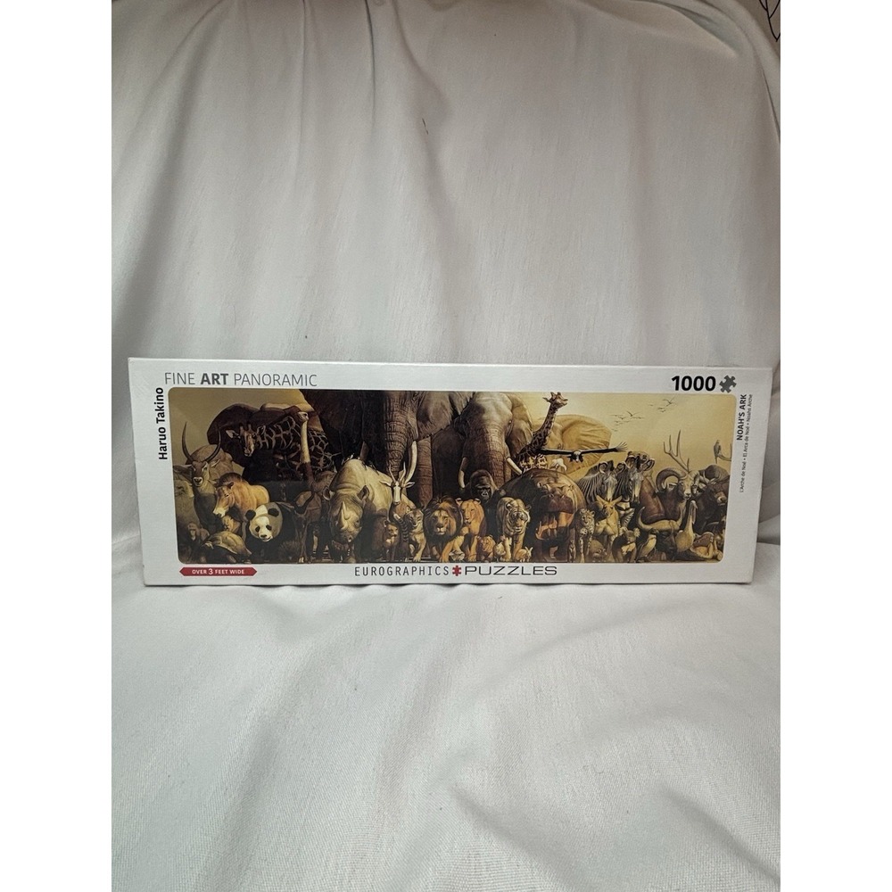 Eurographics Fine Art Panoramic Noah's Ark 1000 Piece Puzzle Haruo Takino